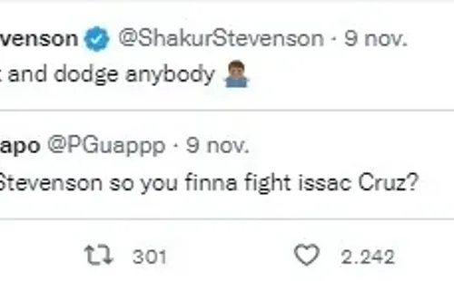 Foto: TW / Shakur Stevenson.