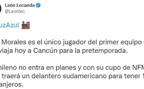 Ivan Morales no entraría en planes. (@LeonLec)