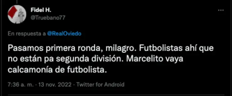 Críticas a Marcelo Flores | Twitter