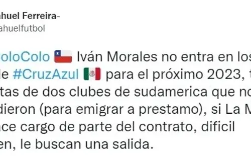 Foto: TW / Nahuel Freire