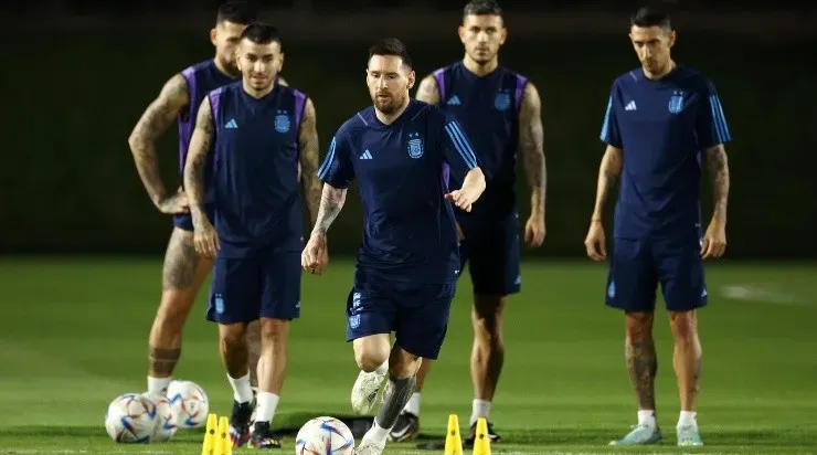Último entrenamiento de Argentina antes de México. (Getty Images)