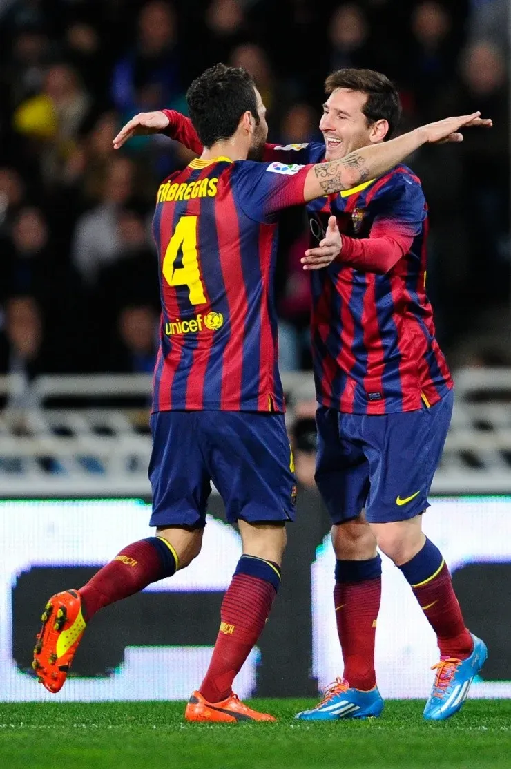 Fabregas fue compañero de Messi y son grandes amigos (Getty Images)