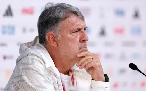 Tata Martino, preocupado en la previa vs. Arabia (Getty Images)