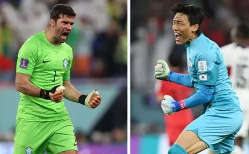 Alisson Becker (Brasil) vs. Kim Seung-Gyu (Corea del Sur) | Getty Images