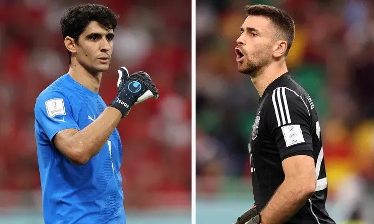 Yassine Bounou (Marruecos) vs Unai Simón (España) | Getty Images