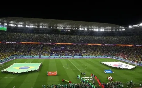 Brasil y Corea del Sur en el campo de juego (Getty Images)