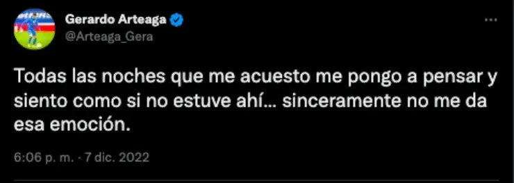 Tuit de Gerardo Arteaga | Twitter