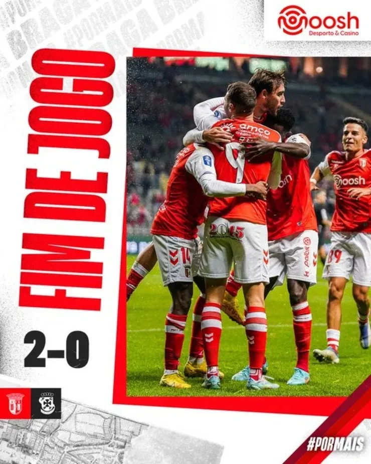 Braga avanzó en la Taca de Portugal (@SCBragaOficial)