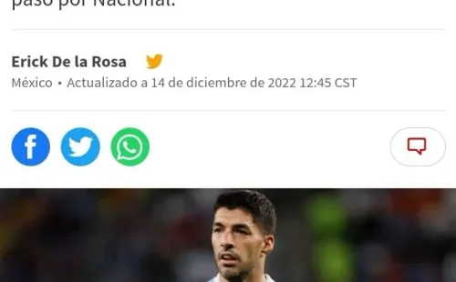 Inter Miami avanzaría por Suárez. (As México)