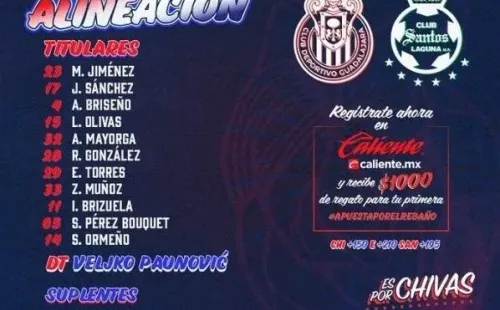 Twitter @Chivas