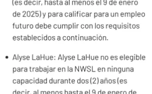 Página web oficial de laNational Women’s Soccer League