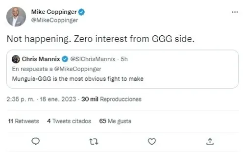 Foto: TW / Mike Coppinger