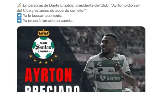 Adiós a Ayrton Preciado. (@fer_esquivel22)