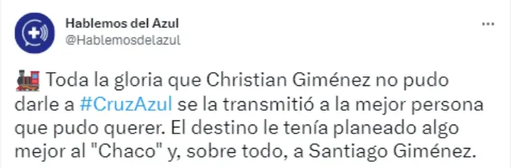 Chaco Giménez a Cruz Azul