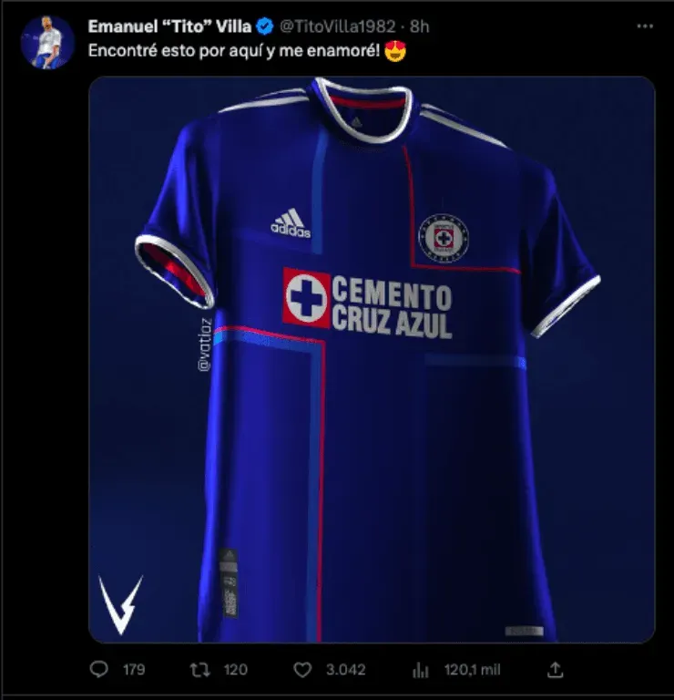 Uniforme Cruz Azul | Twitter