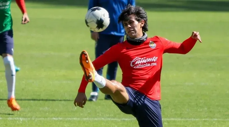 Zapopan, Jalisco, 1 de abril de 2022. Jose Juan Macias, durante un entrenamiento de Chivas previo a la jornada 12 del Torneo Grita Mexico Clausura 2022 de la Liga BBVA MX, celebrado en Verde Valle. Foto: Imago7/ Fabian Meza