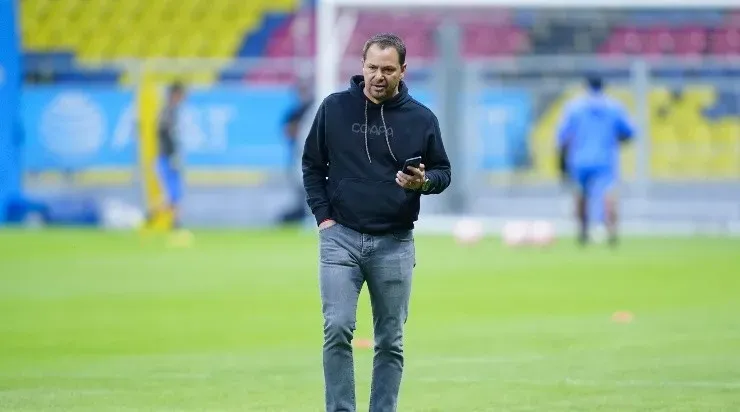 Ciudad de Mexico, 16 de enero de 2023. Santiago Baños, durante el partido de la jornada 2 del torneo Clausura 2023 de la Liga BBVA MX Femenil, entre las Águilas del America y el Club Puebla, celebrado en el estadio Azteca. Foto: Imago7/ Rafael Vadillo