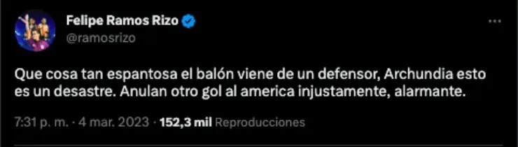 Felipe Ramos Rizo | Twitter