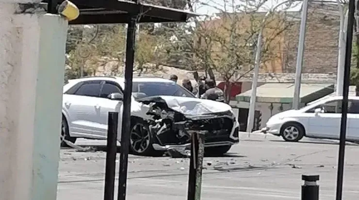 Así quedó la camioneta de Macías. (lajornadahidalgo.com)