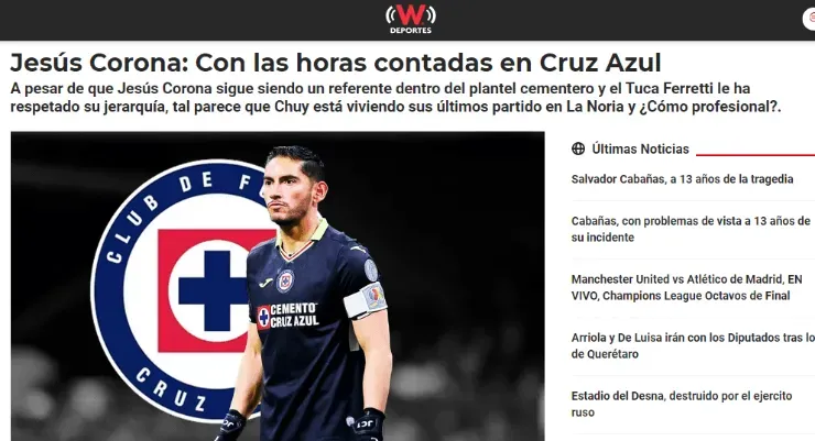 W Deportes anunció la salida de Chuy Corona.