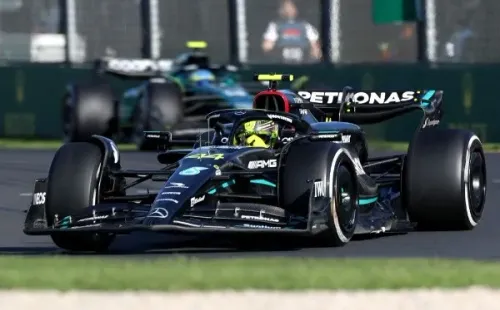 Lewis Hamilton, preocupado por el rendimiento de Mercedes (Getty Images)