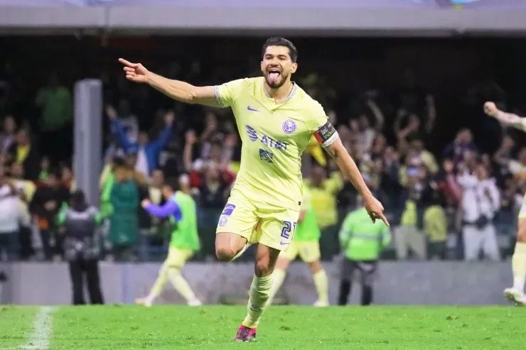 Ciudad de Mexico, 22 de abril de 2023. , durante el partido de la jornada 16 del torneo Clausura 2023 de la Liga BBVA MX, entre las Águilas del America y los Pumas de la UNAM, celebrado en el estadio Azteca. Foto: Imago7/ ManlioContreras