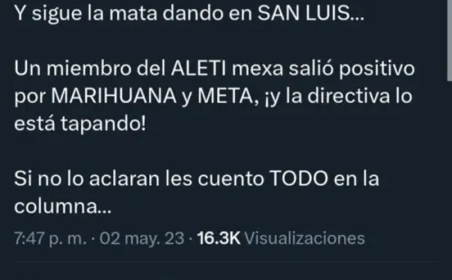 Foto: TW / @franco_record.