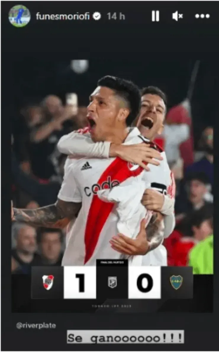 Publicación de Ramiro Funes Mori | instagram