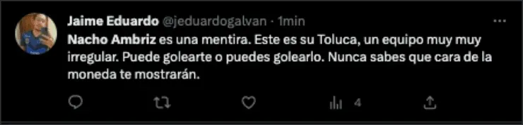 Publicaciones contra Nacho Ambriz | Twitter