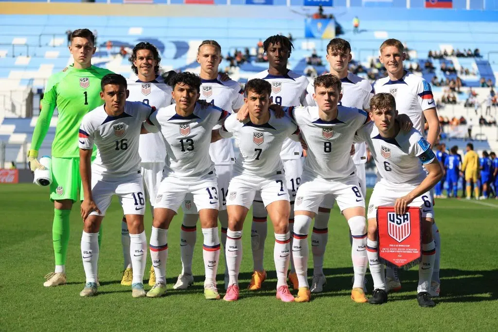 XI de Estados Unidos en su segundo juego del Mundial Sub-20 de Argentina (Twitter U.S. Soccer YNT)
