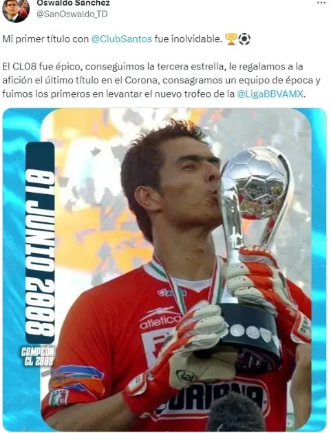 Oswaldo Sánchez en Twitter