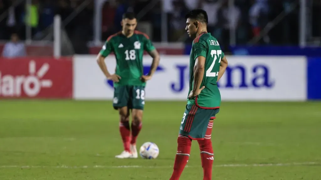 La decepción de los jugadores es la de todo México: a remontar en casa [Getty Images].