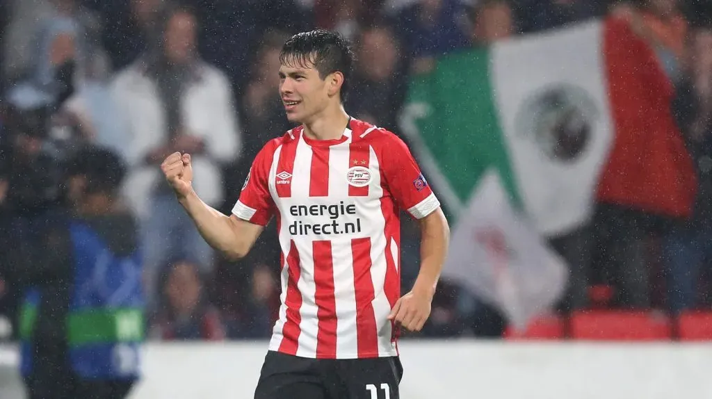 Lozano, la gran figura del PSV en esta temporada. Getty Images.