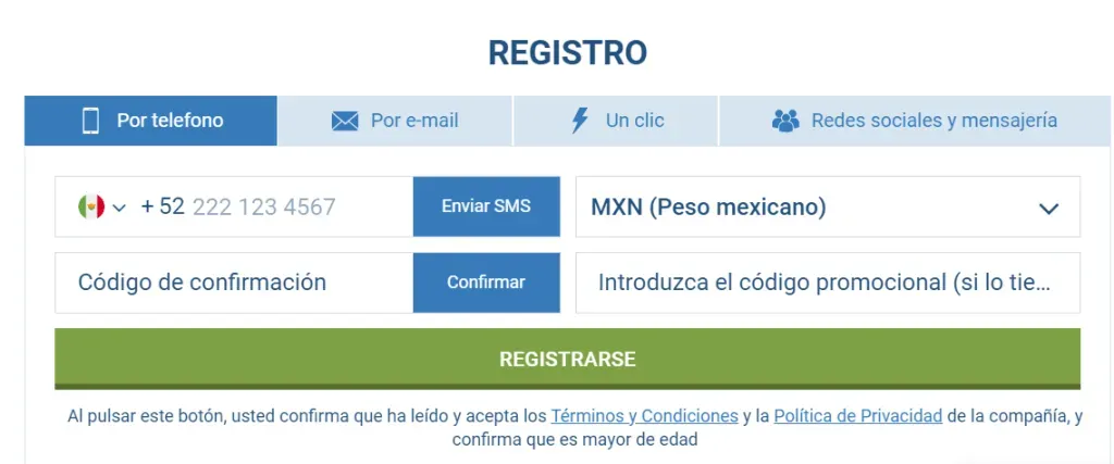 Tomada de https://1xbet.com.mx/