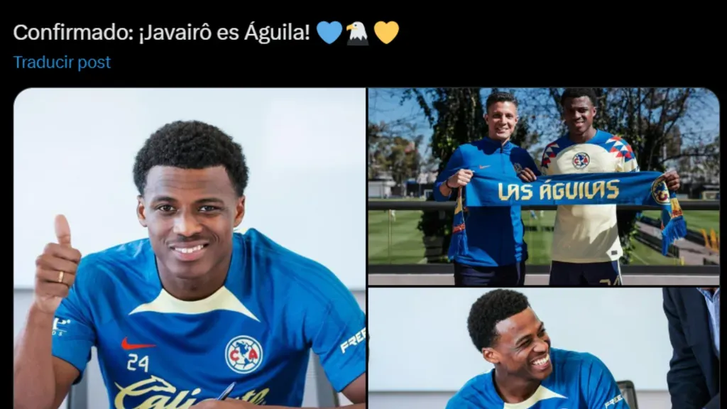 El América presentó a Javairo Dilrosun que usará la dorsal 24