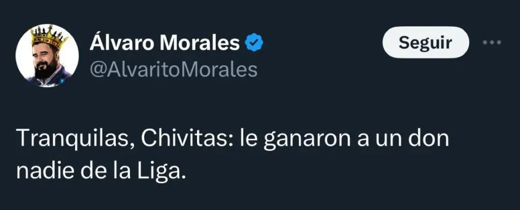 La crítica de Álvaro Morales a Chivas tras el triunfo ante Pumas (Captura)