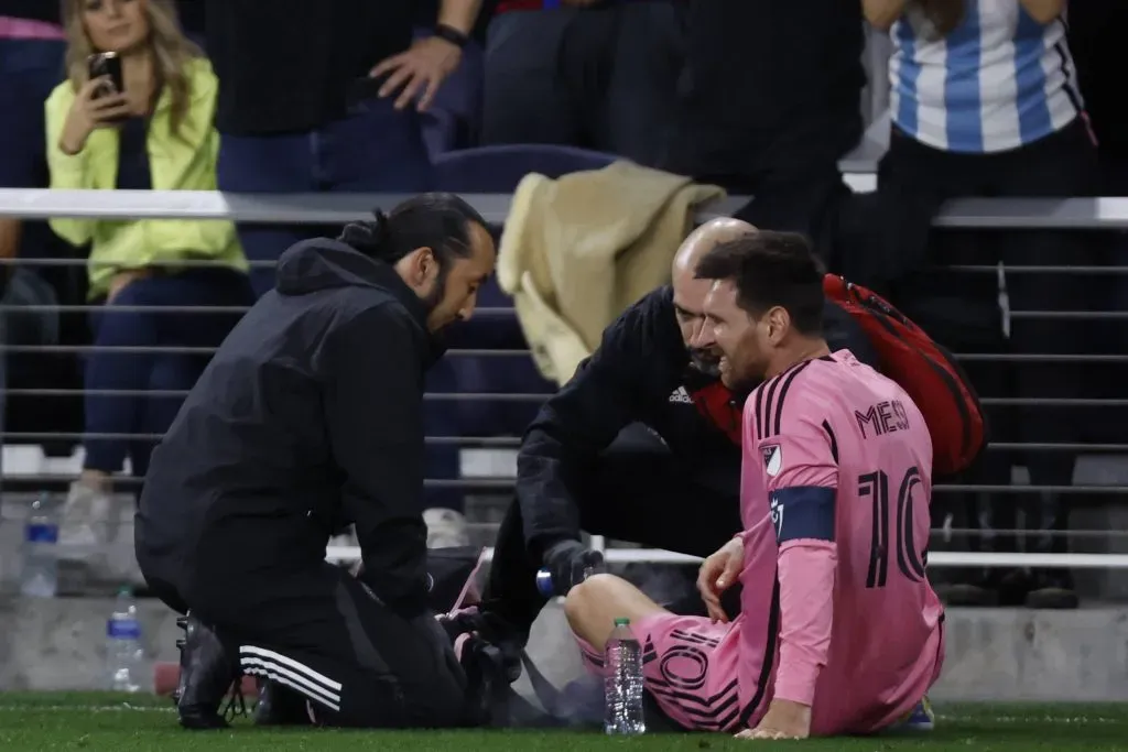 Leo Messi está lesionado y aún no se sabe si estará contra Rayados