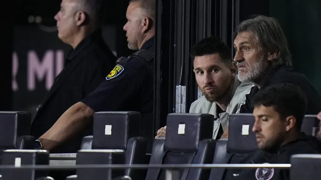 Messi observó desde las gradas los últimos juegos del Inter Miami [Foto: Getty]