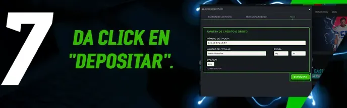 Paso 7 depositar Strendus: dar clic en depositar