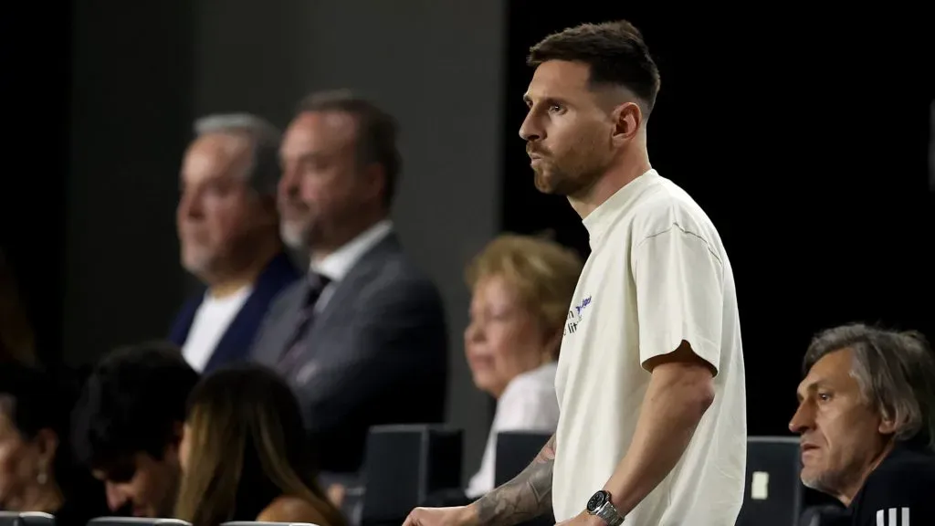 Lionel Messi no jugó y vio el juego desde las gradas [Foto: Getty]