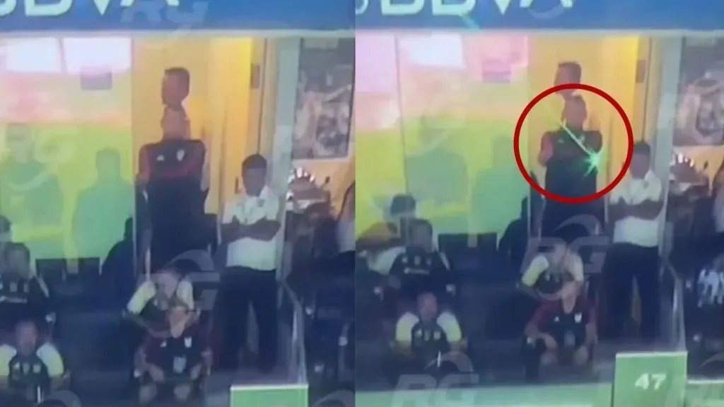 Nahuel Guzmán apuntó con un láser a jugadores de Rayados