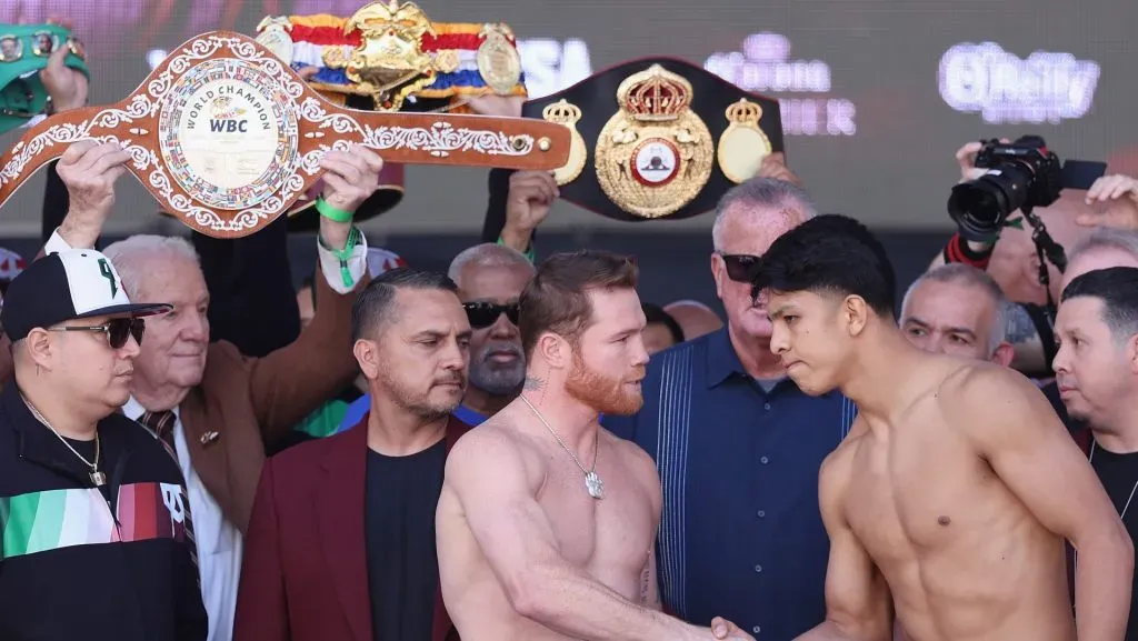 Canelo Álvarez y Jaime Munguía pusieron mucho en juego (Getty)