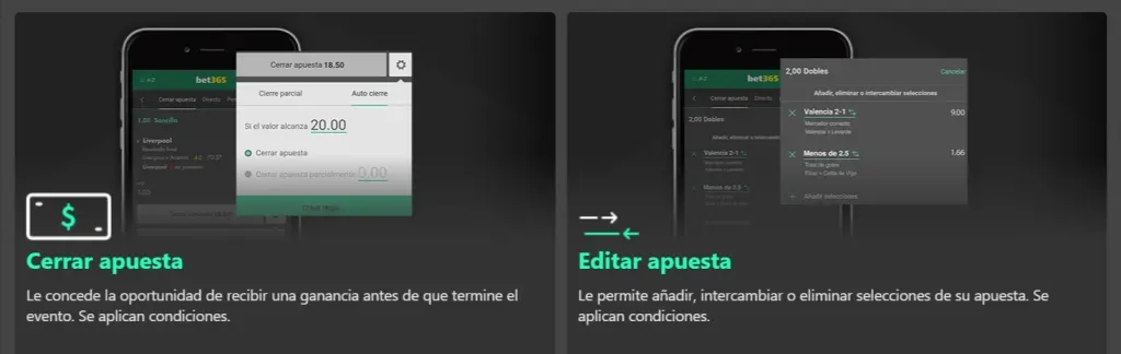 cerrar apuesta bet365
