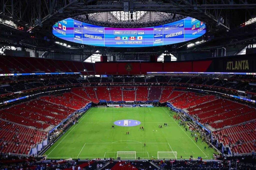 El Mercedes-Benz Stadium se pintará de albiceleste este jueves 20 de junio (IMAGO)