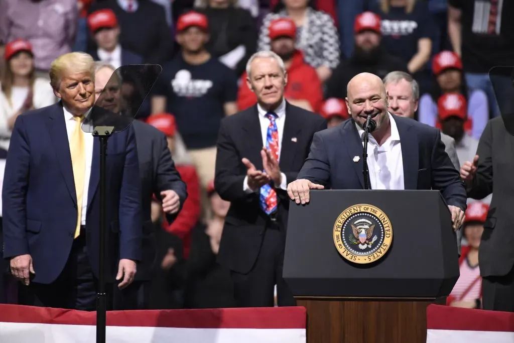 Donald Trump y Dana White son compañeros de negocios y amigos de la vida hace muchos años. (IMAGO)