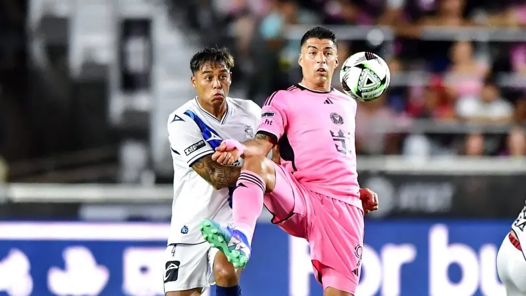 Luis Suárez durante el debut de Inter Miami en la Leagues Cup 2024 (IMAGO)