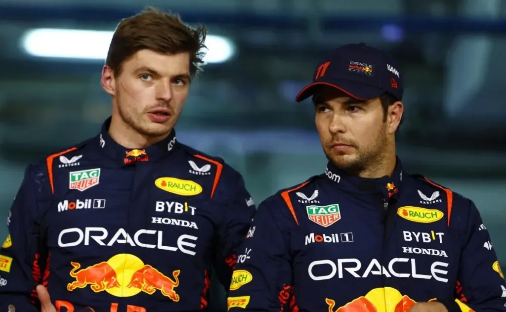 Max Verstappen y Sergio Pérez en Red Bull