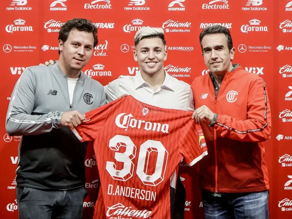Toluca desembolsó 4,2 millones de dólares por el fichaje de Anderson Duarte. (Toluca oficial)