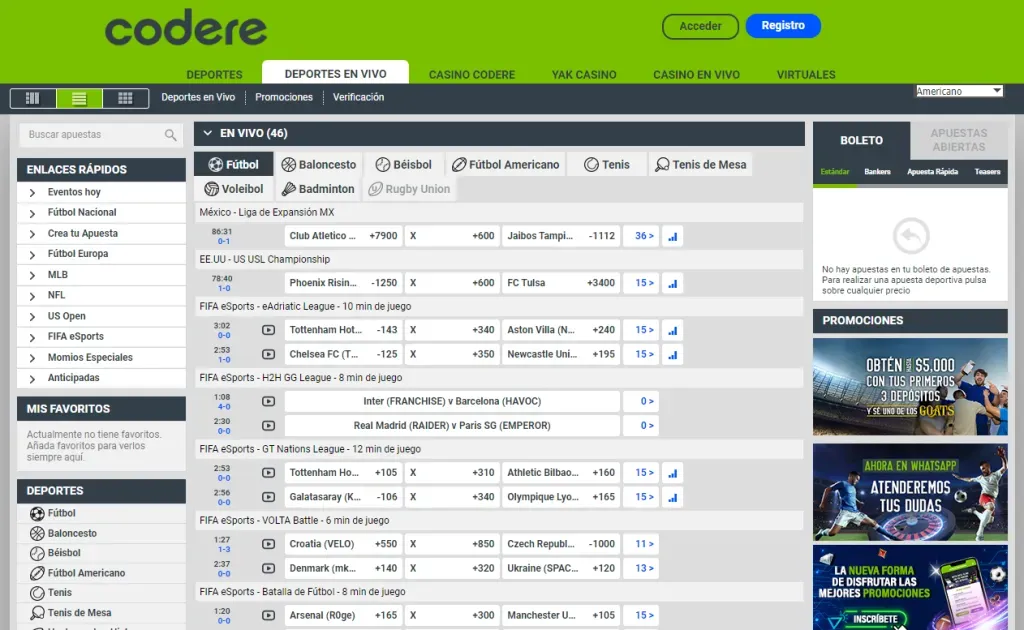codere bono sin deposito