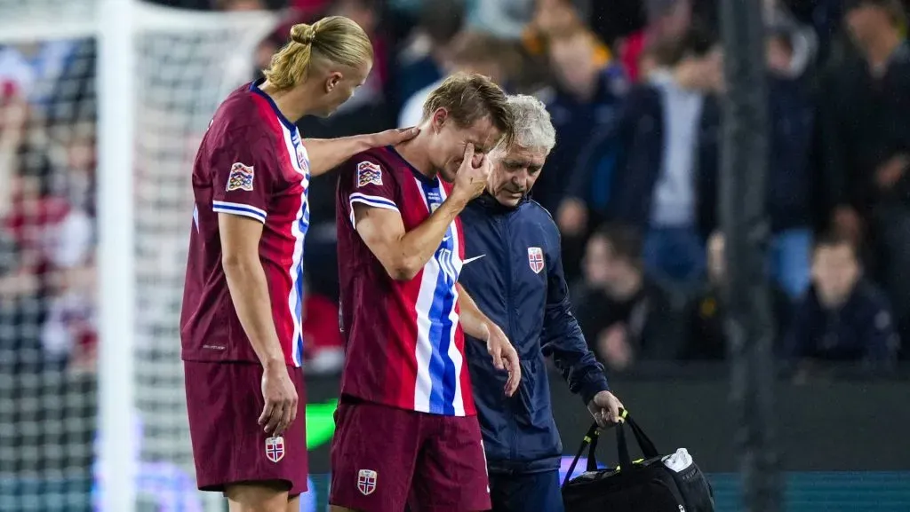 El noruego está recuperándose de su lesión en el tobillo (IMAGO)